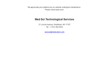 Tablet Screenshot of medscitech.com